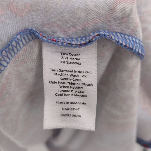 Talbots Paisley Tiered Midi Dress Size Lp stretch knit jersey blue sleeveless - Picture 7 of 9